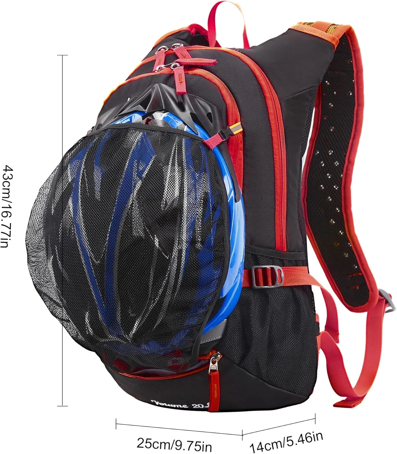 LOCALLION Cycling Backpack Biking Daypack for Outdoor Sports Running Breathable Hydration Pack Men Women 18L