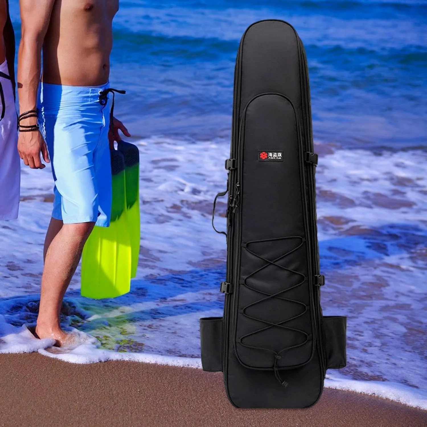 Long Fins Bag Scuba Gear Bag Practical Snorkel Gear Bag Lightweight Diving Fin Bag Backpack for Diving Swimming Camping