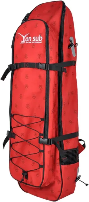 Long Fins Bag Utility Backpack Waterproof Zipper Closure Diving Fin Bag Flippers Storage Bag for Fishing Water Sports Diving