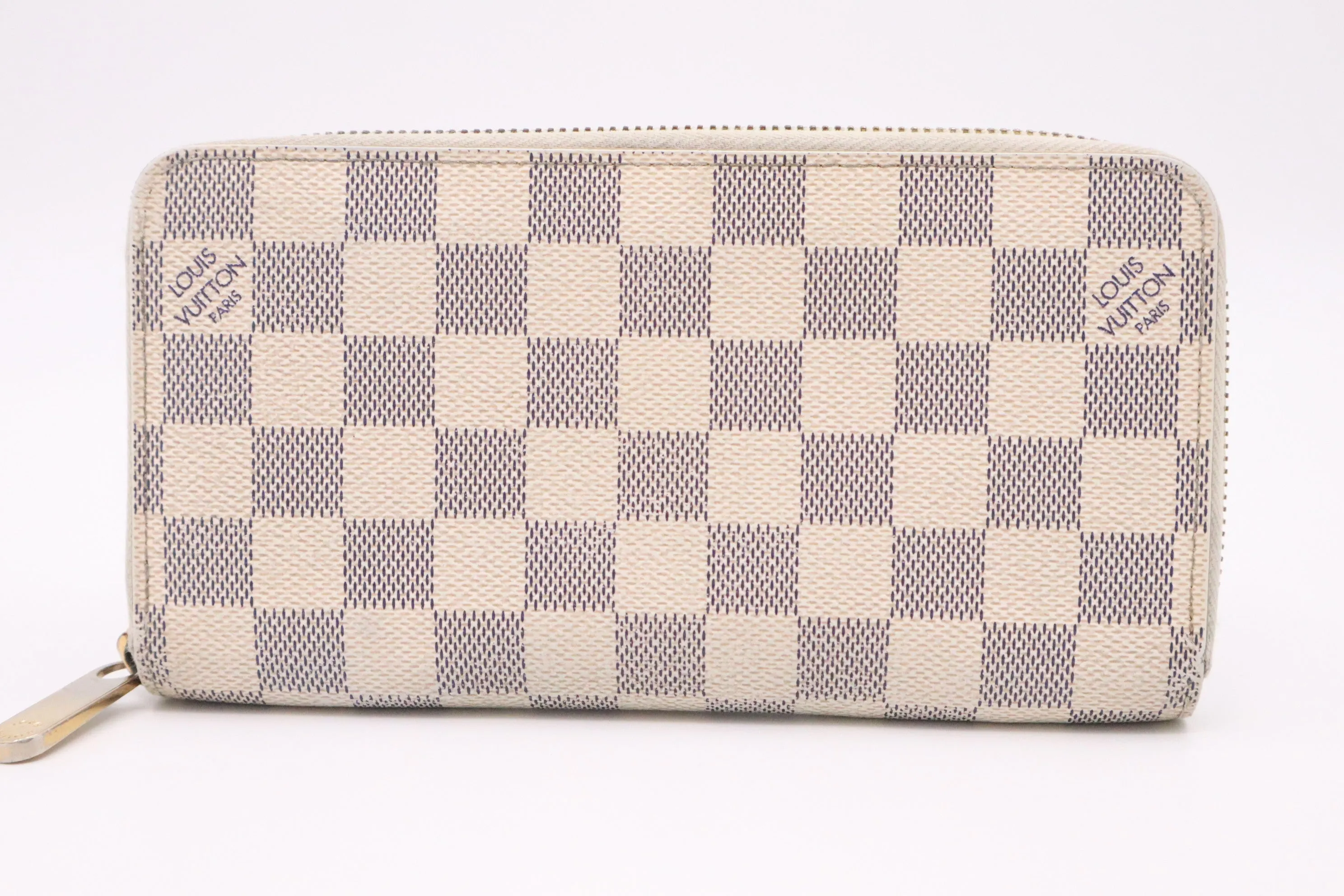 Louis Vuitton Long Zippy Wallet in Damier Azur Canvas