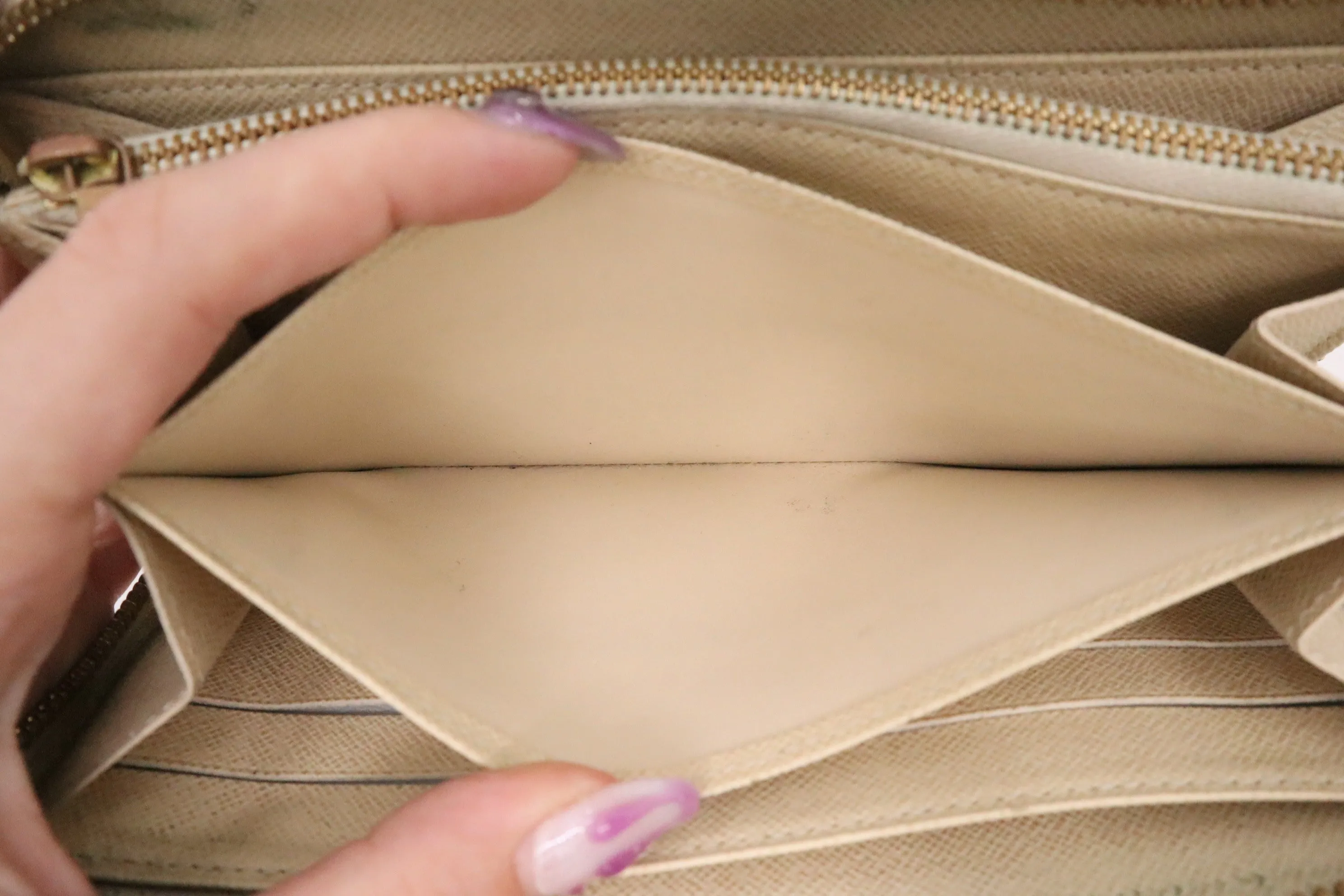 Louis Vuitton Long Zippy Wallet in Damier Azur Canvas