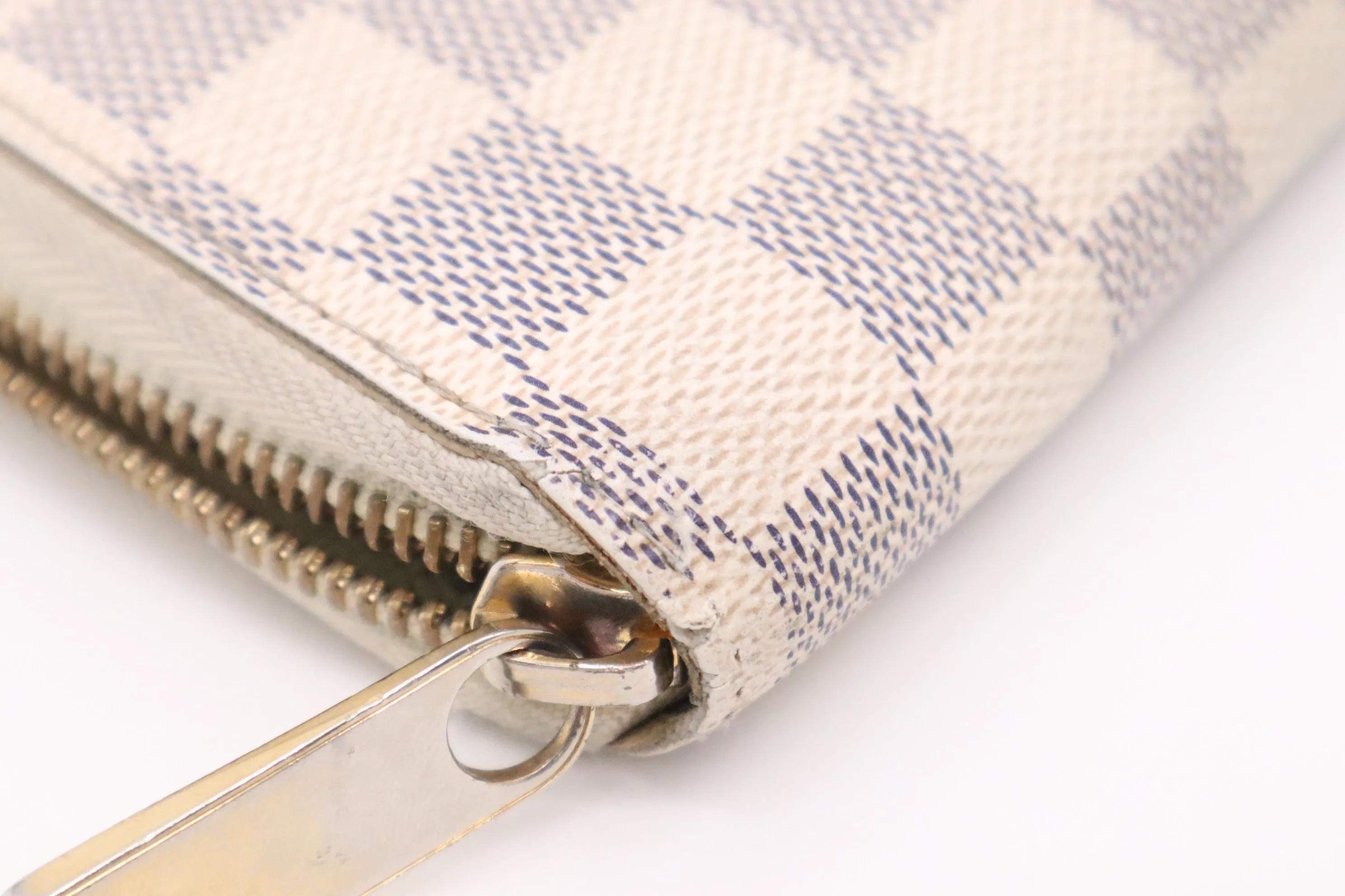 Louis Vuitton Long Zippy Wallet in Damier Azur Canvas