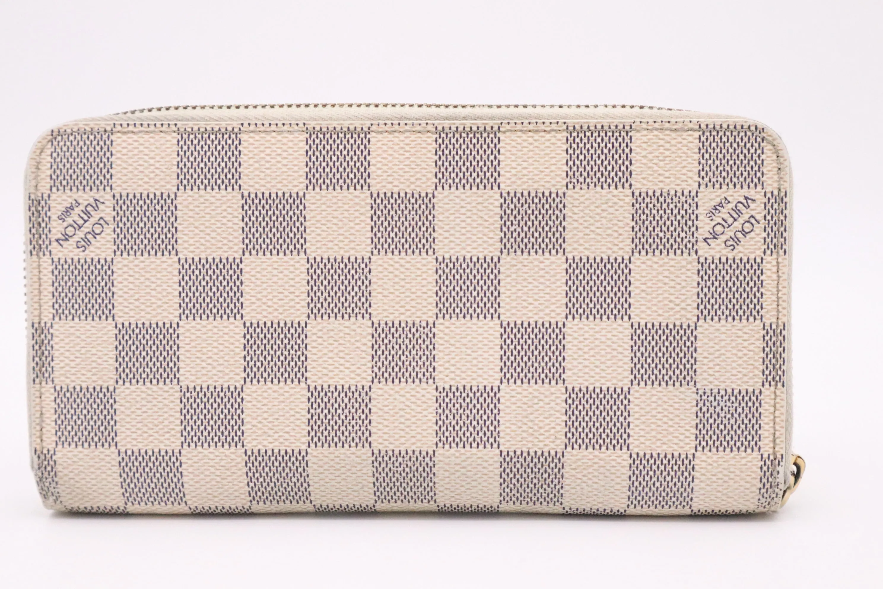 Louis Vuitton Long Zippy Wallet in Damier Azur Canvas