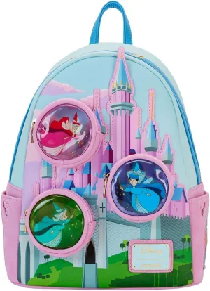 Loungefly Disney Sleeping Beauty Stained Glass Castle Mini Backpack