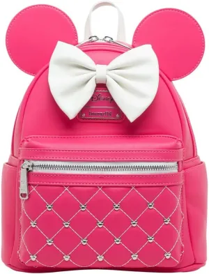 Loungefly Disney The Minnie Mouse Classic Series Women's Backpack - Glow in the Dark Glowberry