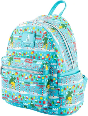 Loungefly x Elf I Passed Through The Seven Levels of the Candy Cane Forest Double Strap Shoulder Bag