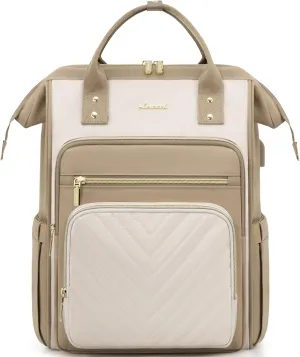 LOVEVOOK 15.6 Inch Laptop Backpack for Women,Travel Work Backpack Purse with USB Port,Large Capacity Nurse Bag Teacher Backpack,Waterproof Casual Daypack Business Computer Bag