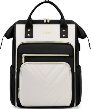 LOVEVOOK 15.6 Inch Laptop Backpack for Women,Travel Work Backpack Purse with USB Port,Large Capacity Nurse Bag Teacher Backpack,Waterproof Casual Daypack Business Computer Bag