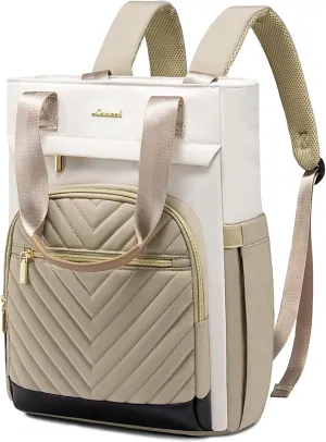 LOVEVOOK Laptop Backpack for Women, 15.6 Inch Work Laptop Bag Teacher Nurse Backpack, Wide Open Travel Tote Backpack Purse Business Computer Daypack
