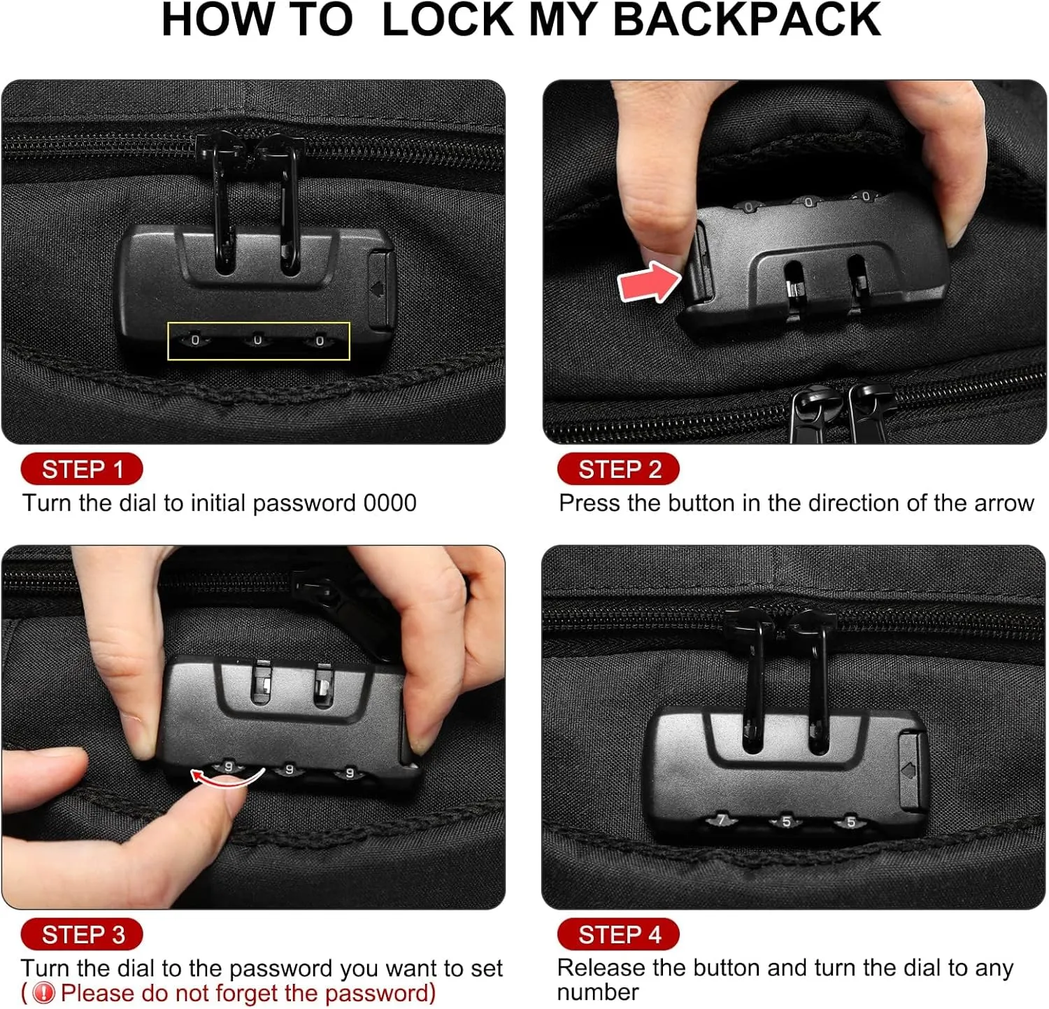 LOVEVOOK Travel Laptop Backpack Waterproof Anti Theft Backpack with Lock and USB Charging Port Large 17-17.3 Inch Computer Business Backpack for Men Women Blue