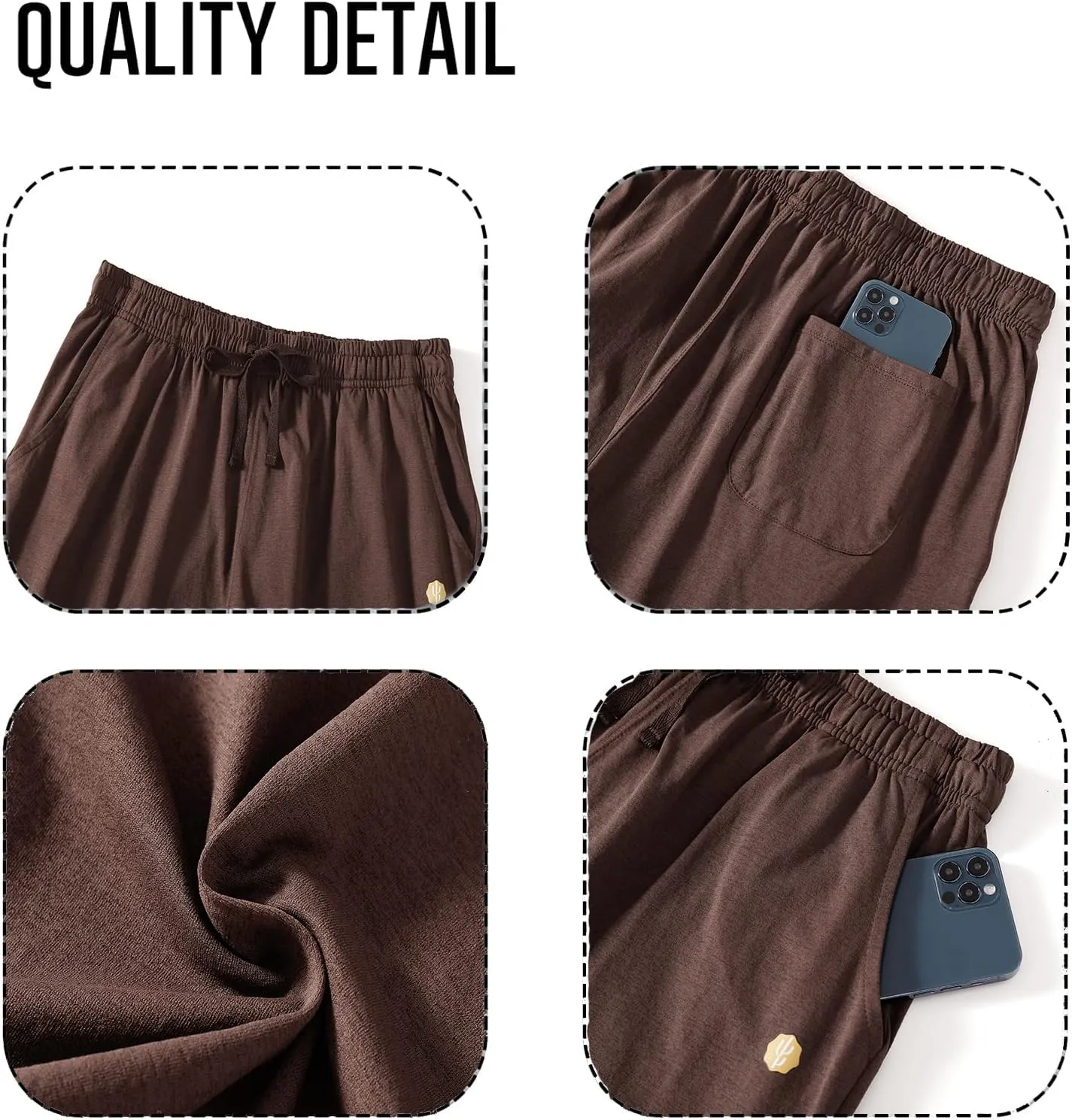 LUCKYCATCUS Women's Bermuda Shorts Jersey Shorts with Pockets Yoga Walking Athletic Long Shorts for Women Knee Length