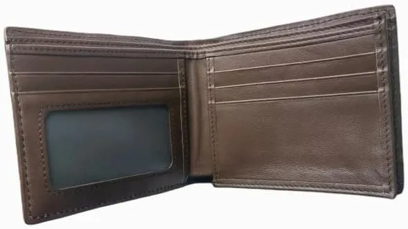 Luxury Real Crocodile Leather Men Wallet Alligator Skin Bifold Wallet Men's Short Wallet Purses (Claw brown)