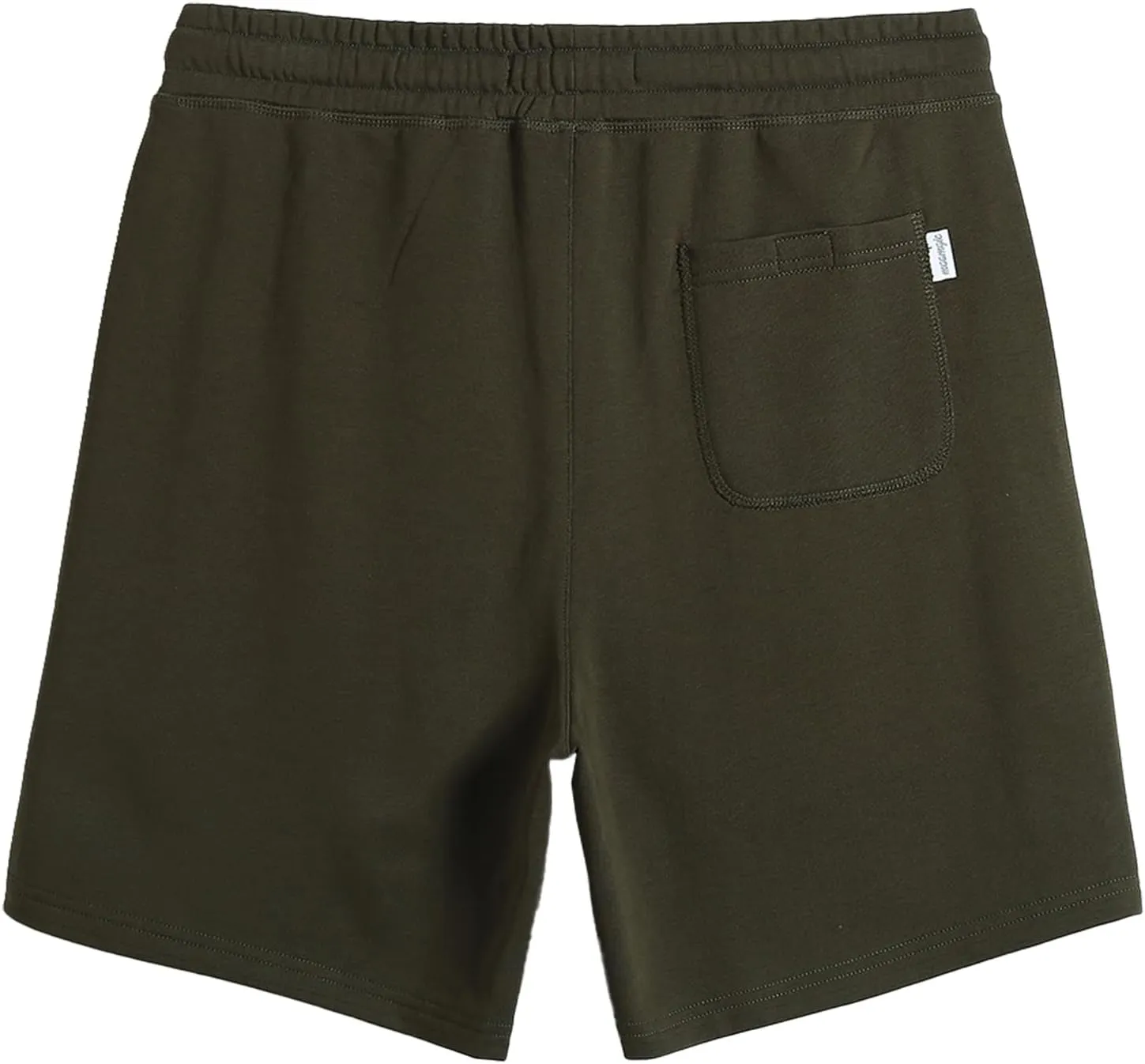 maamgic Mens Sweat Shorts 7" Above Knee Workout Gym Shorts Lounge Shorts with Zipper Pockets