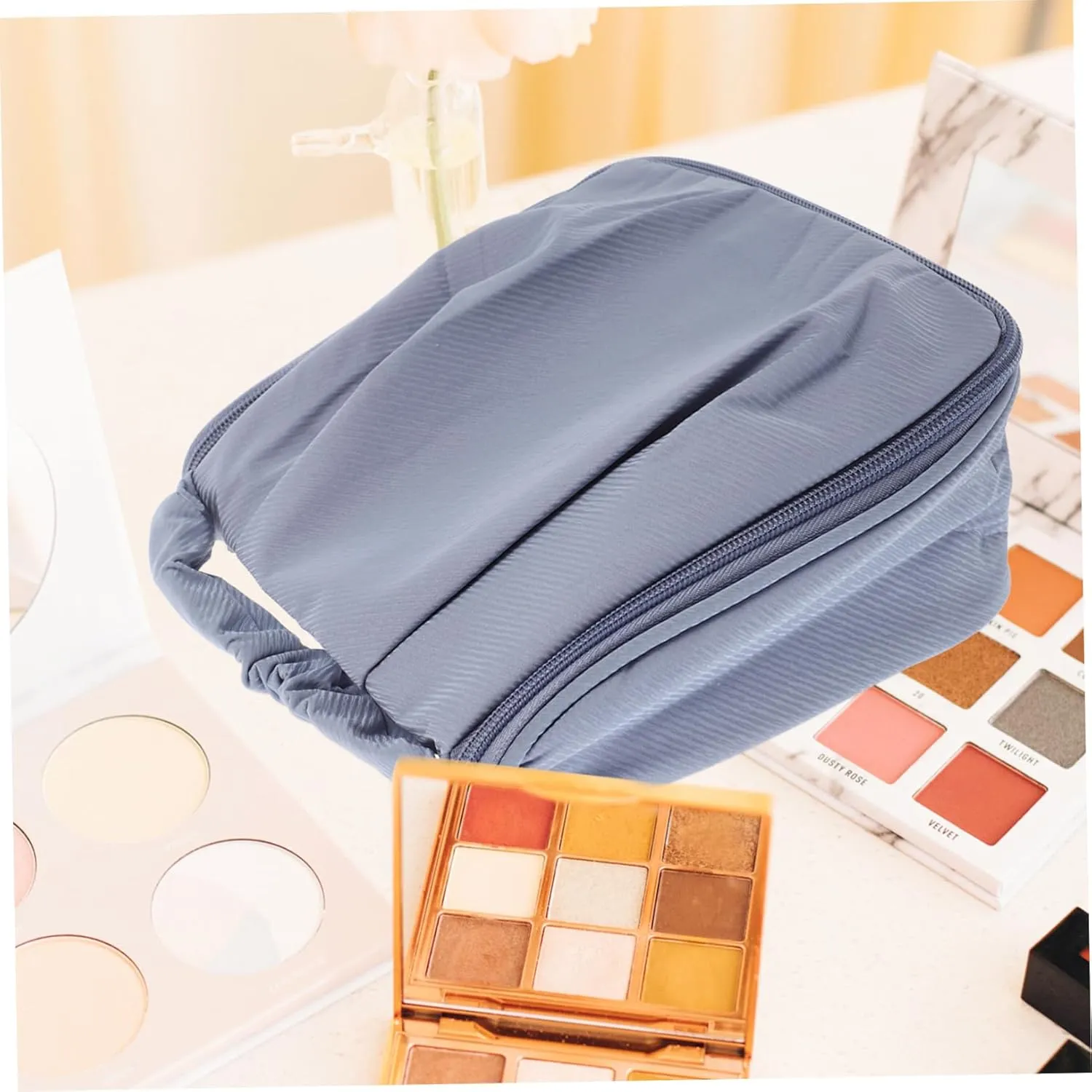 Makeup Bag Organizer Large Cosmetic Bag Small Travel Makeup Bag Cosmetic Pouch Bag for Makeup Toiletry Bag for Women Make up Pouch Laundry Bag High Capacity Miss Polyester