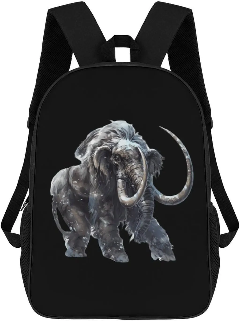 Mammoth Animal Printed 17 Inch Backpack Multipurpose Large-capacity Shoulders Daypacks Laptop Bag for Travel Hiking Camping 12.5 X 17 X 5.5 Inch