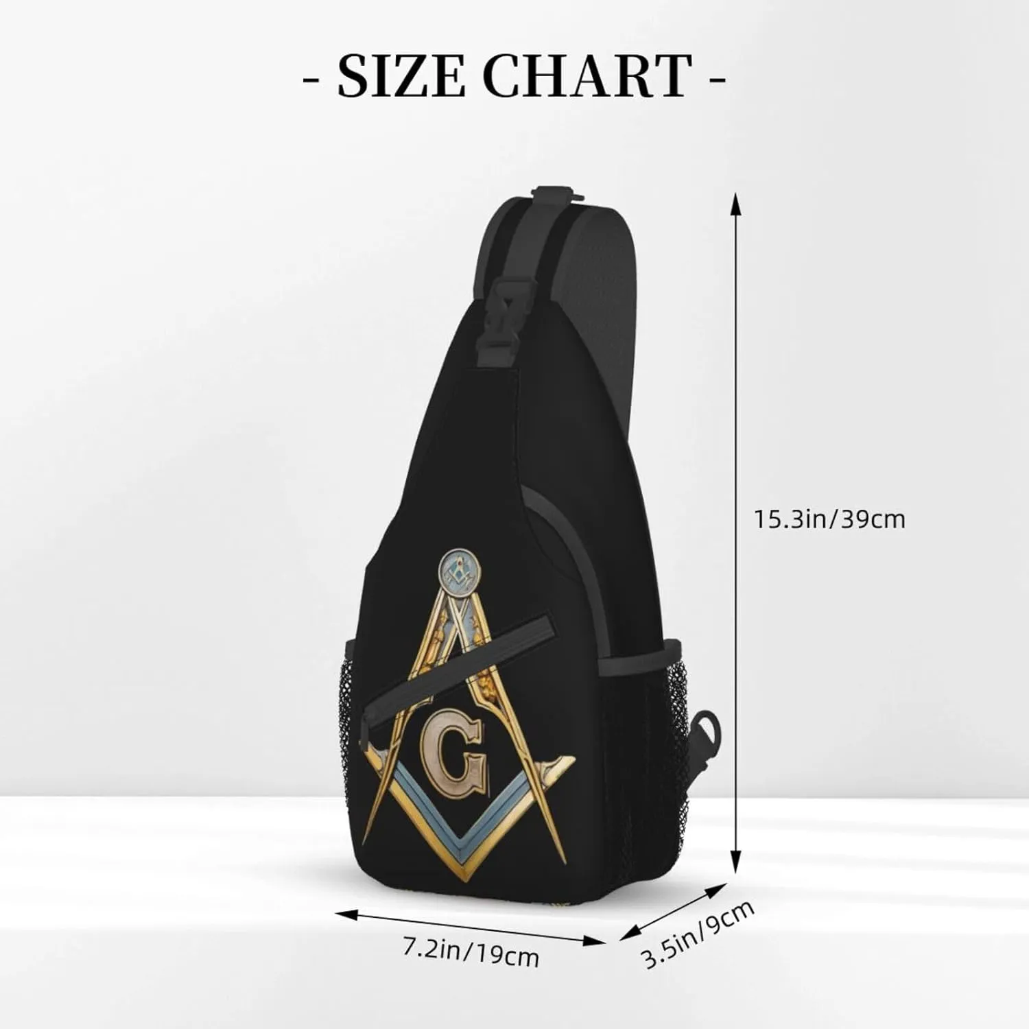 Master Masonic Sling Backpack Hiking Backpack Crossbody Bag Sports Lightweight And waterproof Chest Bag Shoulder Bag For Women Men