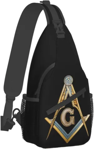 Master Masonic Sling Backpack Hiking Backpack Crossbody Bag Sports Lightweight And waterproof Chest Bag Shoulder Bag For Women Men