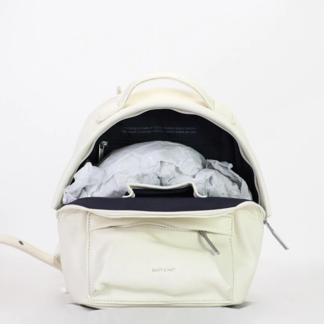 Matt & Nat Loom Collection Bali Mini Backpack Ivory