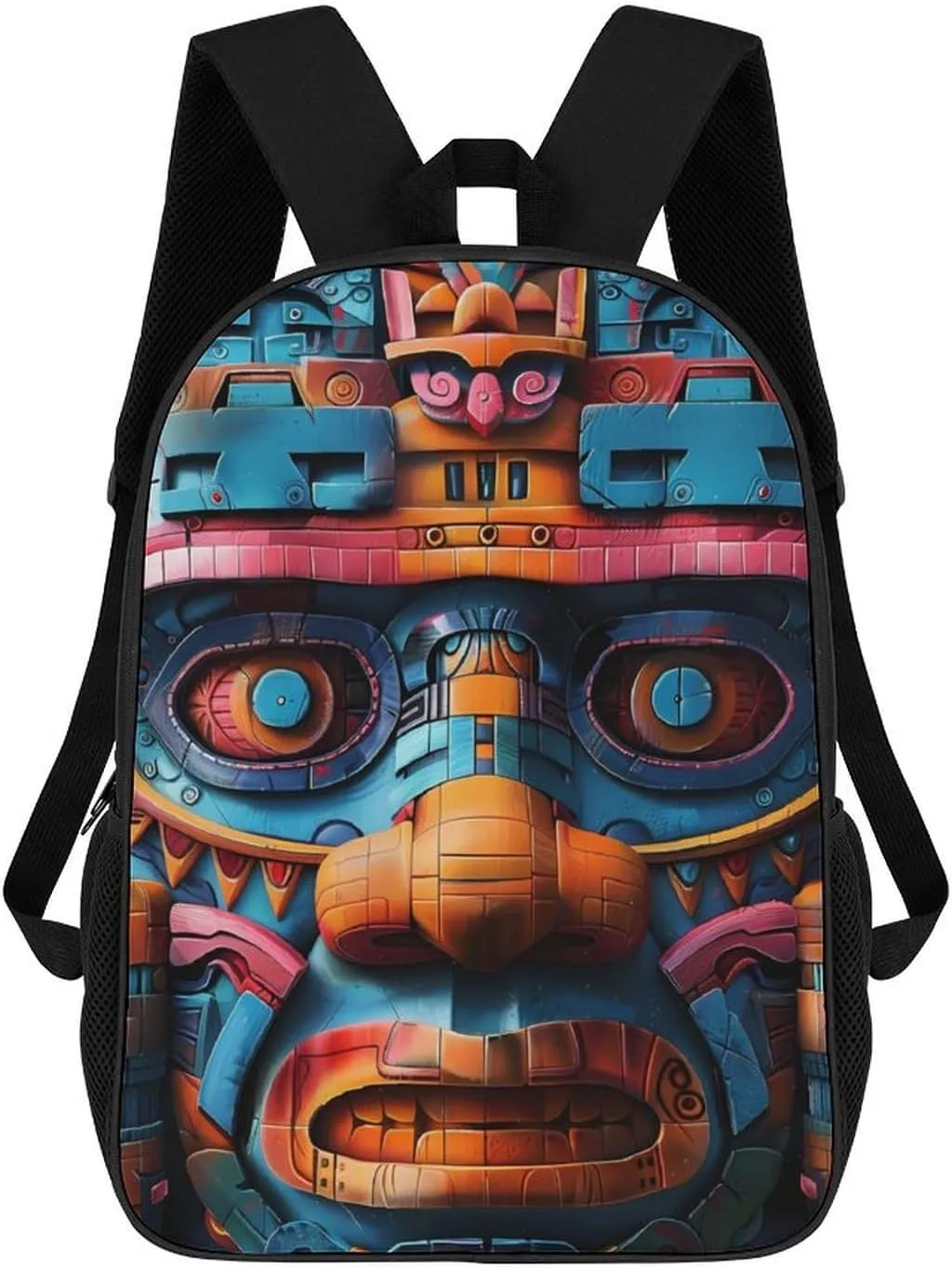 Maya Face Mask Laptop Backpack for Men Women 17 Inch Travel Computer Bag Lightweight Daypack