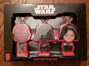 McDonald's Exclusive Star Wars Dark Side Saga Set (of three DARTH VADER EMPEROR DARTH MAUL) Backpack Clips