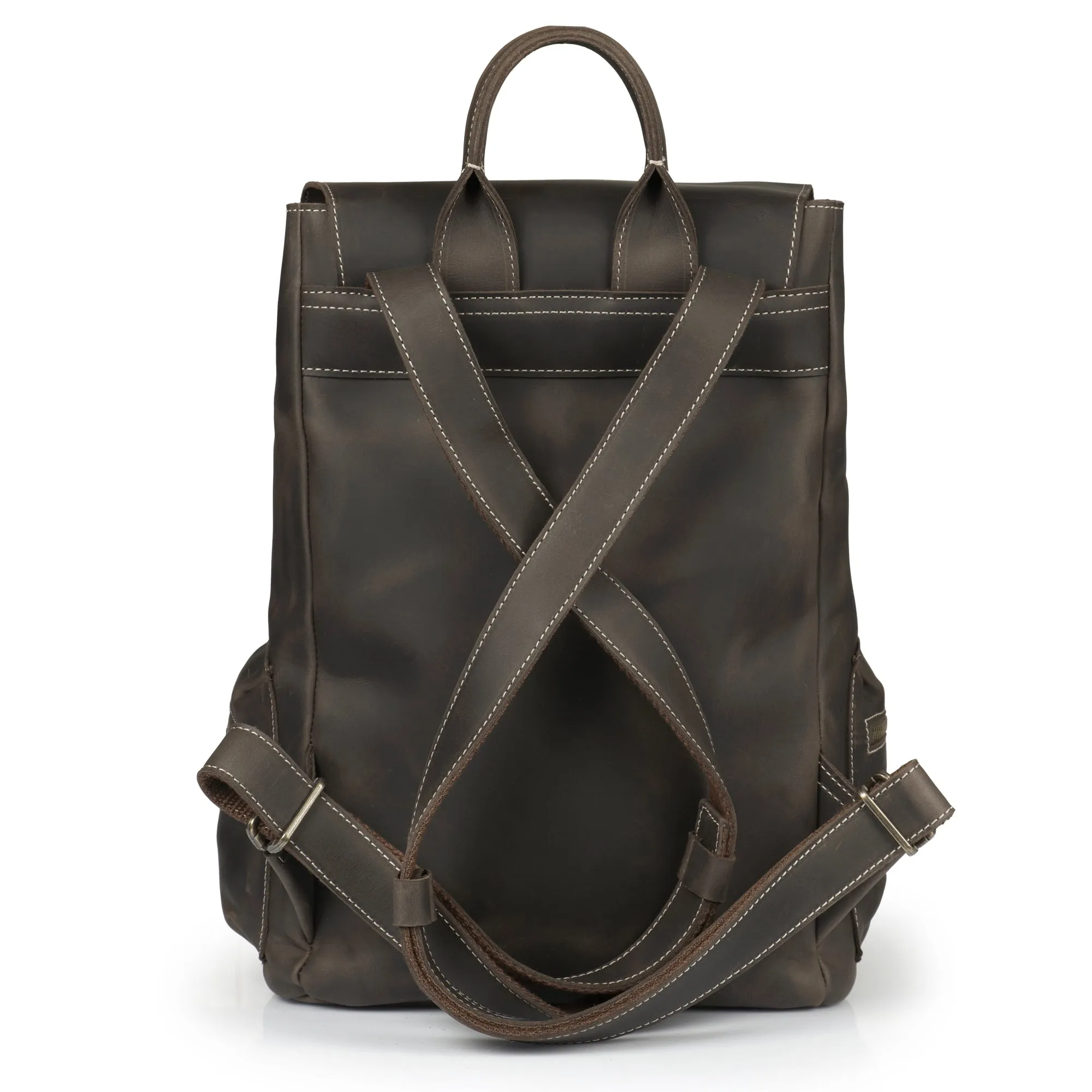 MegaGear Valley Handcrafted Top Grain Leather Backpack