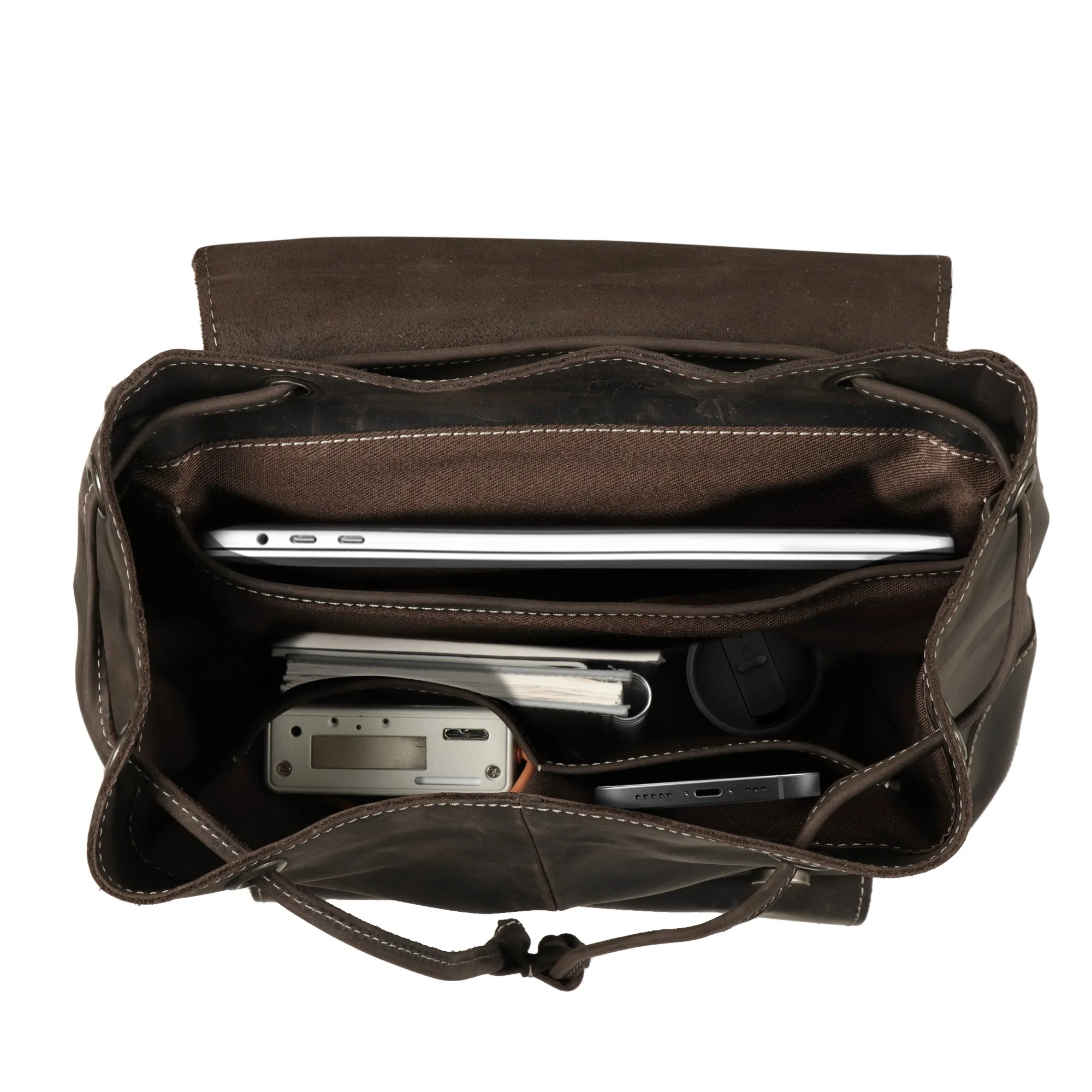 MegaGear Valley Handcrafted Top Grain Leather Backpack