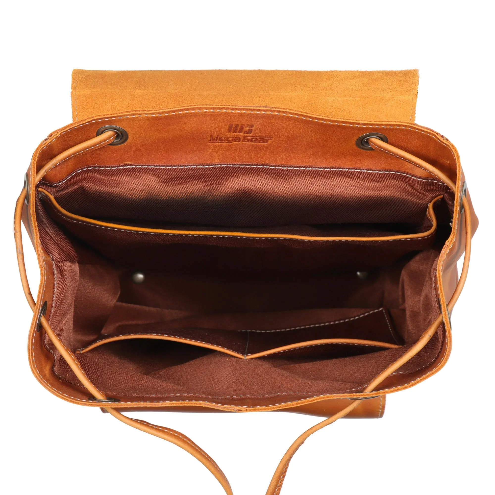 MegaGear Valley Handcrafted Top Grain Leather Backpack
