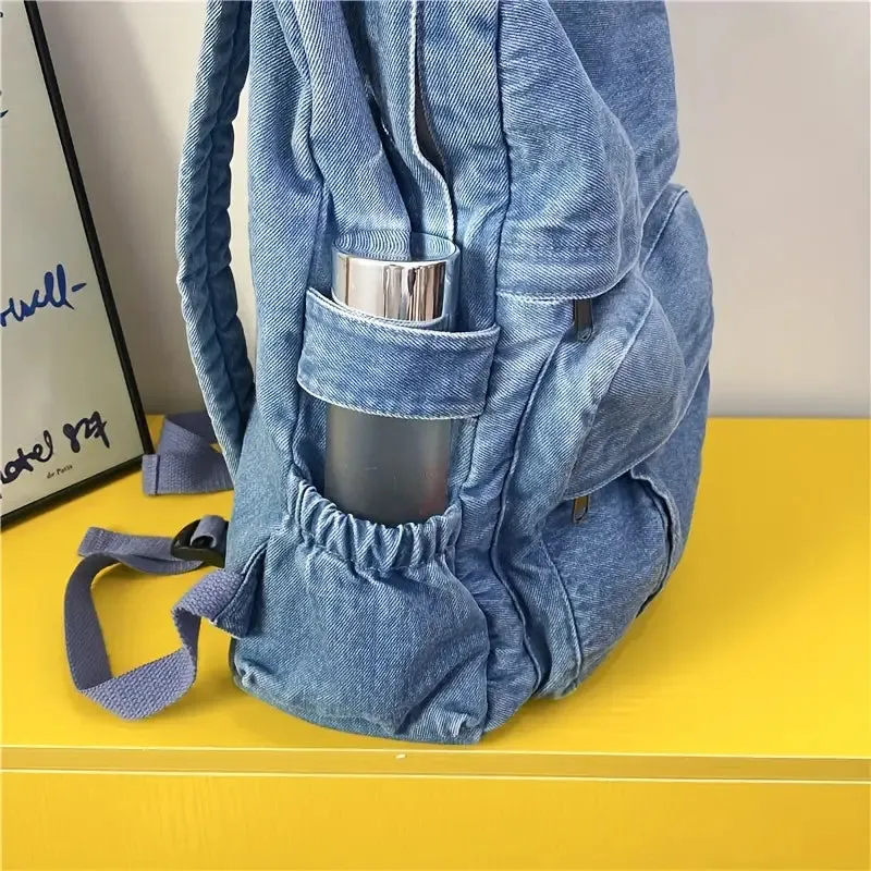 Melyn | Large Capacity Vintage Denim Backpack