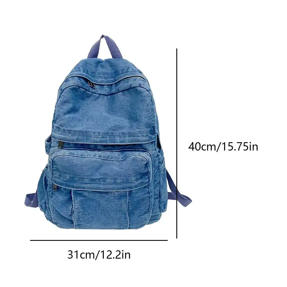 Melyn | Large Capacity Vintage Denim Backpack