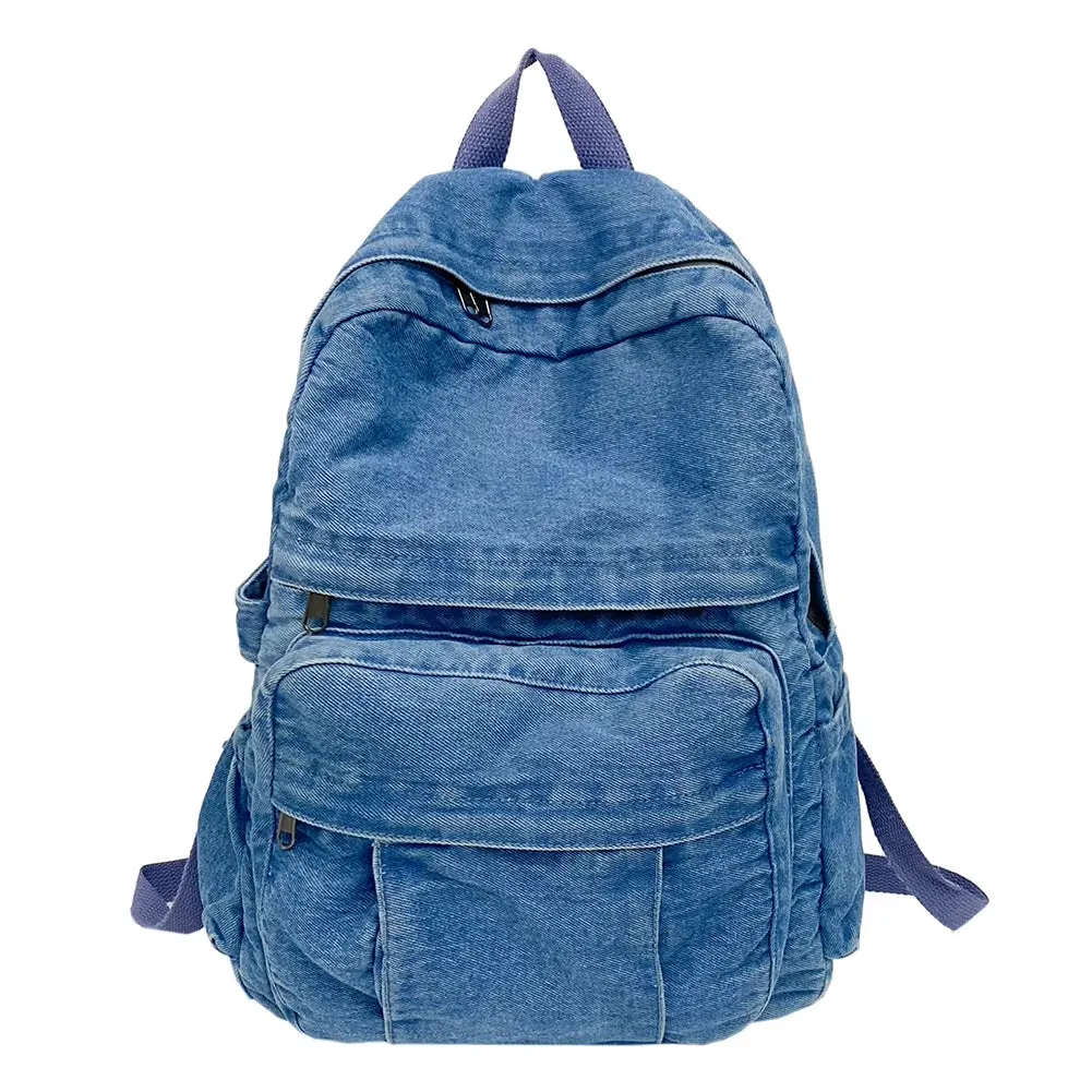 Melyn | Large Capacity Vintage Denim Backpack