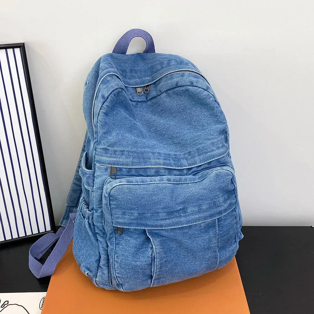 Melyn | Large Capacity Vintage Denim Backpack