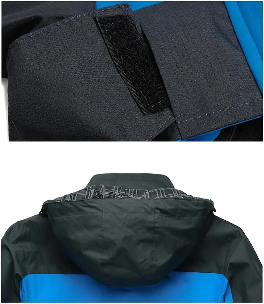 Men Outdoor Sports Coats Climbing Trekking Windbreaker Travel Waterproof Camping Hiking Rainproof Tall Coats