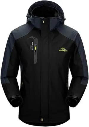Men Outdoor Sports Coats Climbing Trekking Windbreaker Travel Waterproof Camping Hiking Rainproof Tall Coats