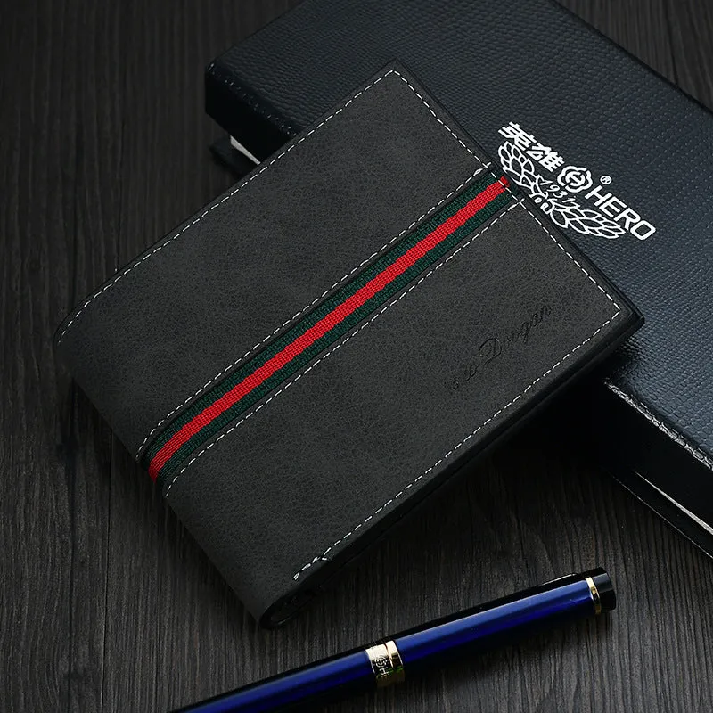 Men retro wallet ultra-thin, soft wallet