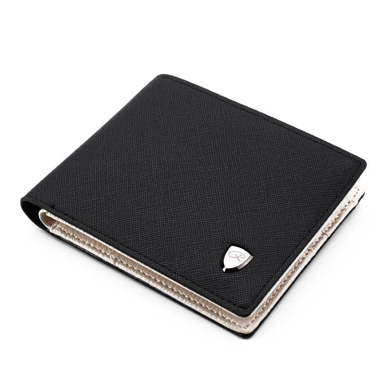 men short Wallet Purse multi cross pattern card internal change a wallet