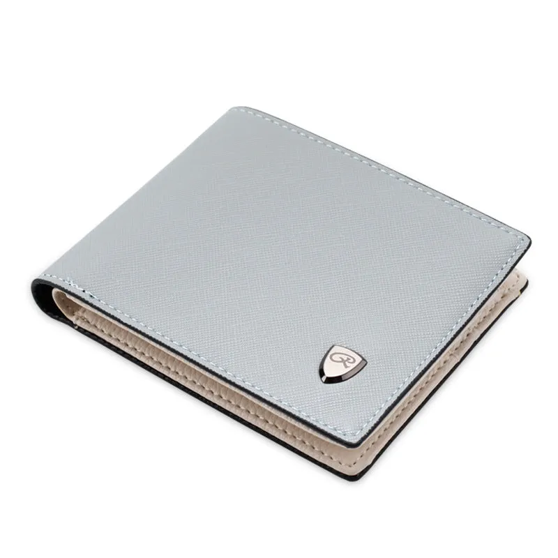 men short Wallet Purse multi cross pattern card internal change a wallet