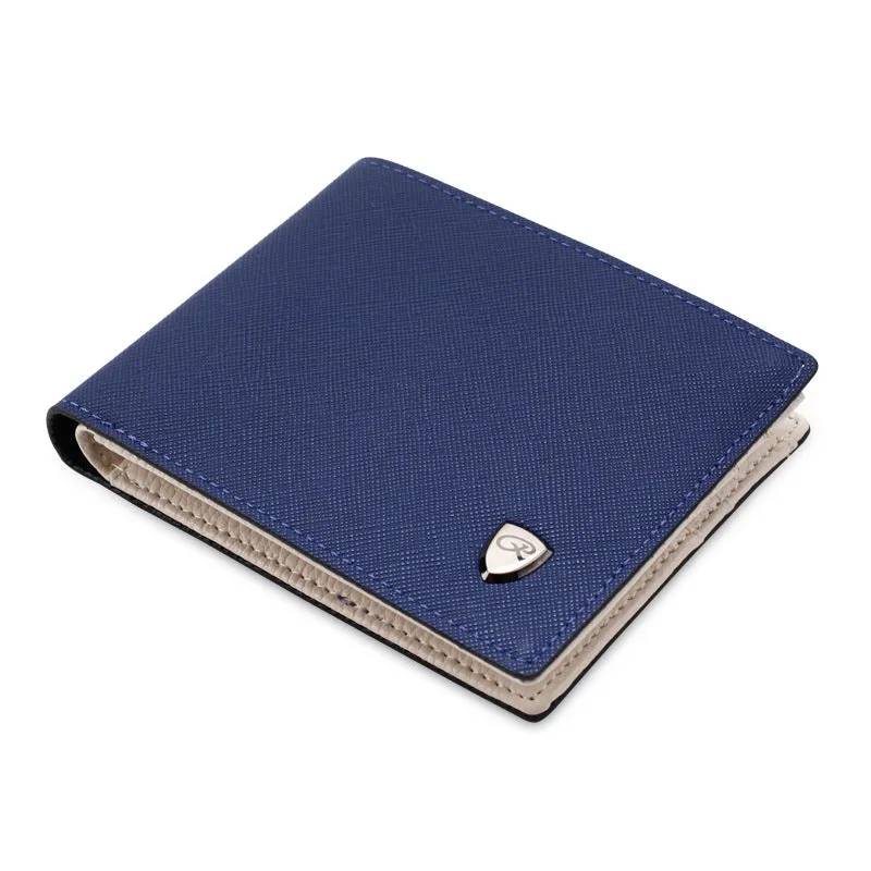 men short Wallet Purse multi cross pattern card internal change a wallet