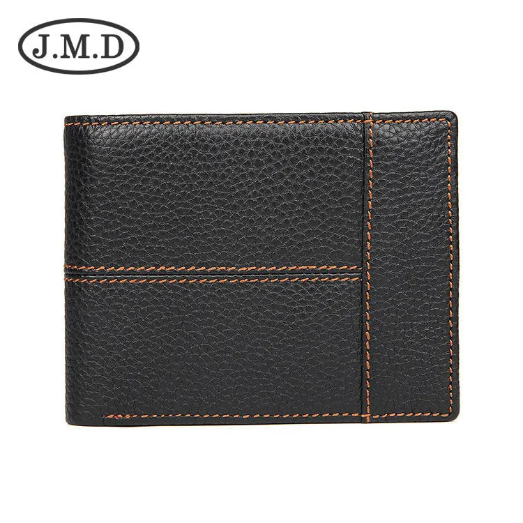 Men's Retro Leather Short Multi Slots American Men's Wallets
