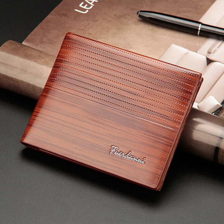 Men's Short Embossed Horizontal Creative Thin Style Men's Wallets