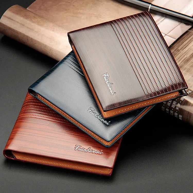 Men's Short Embossed Horizontal Creative Thin Style Men's Wallets