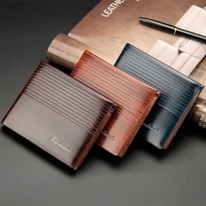 Men's Short Embossed Horizontal Creative Thin Style Men's Wallets