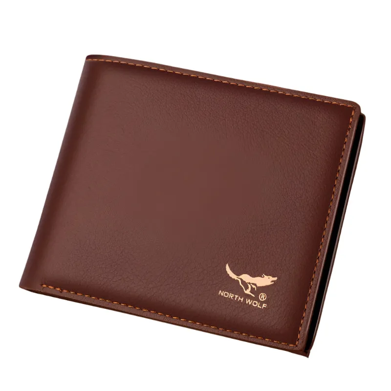 Men's short zipper Korean wallet