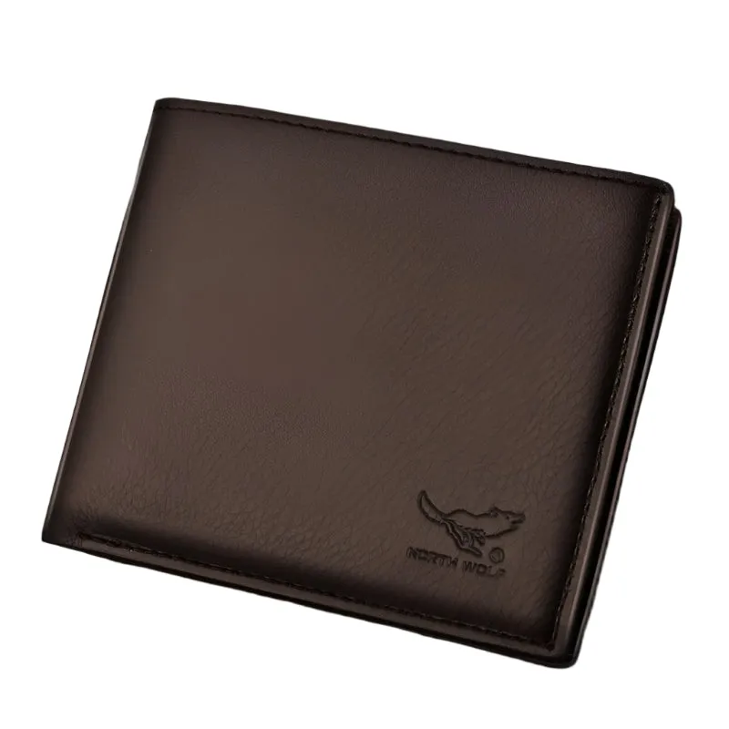 Men's short zipper Korean wallet