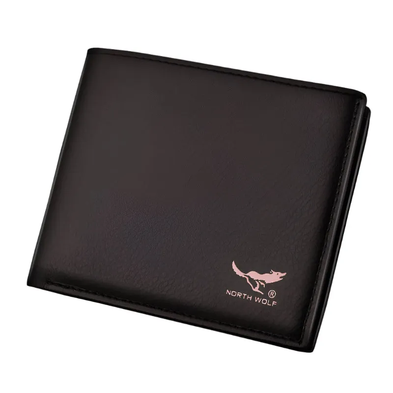 Men's short zipper Korean wallet