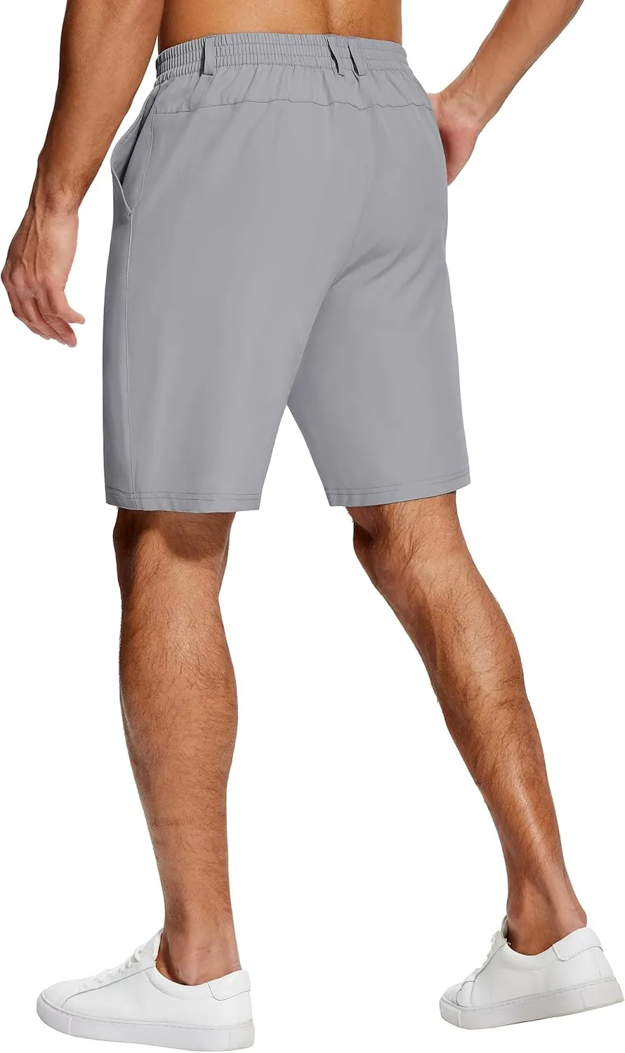 Mens Stretch Dress Shorts 9 Inch Lightweight Quick Dry Hiking Golf Shorts for Men Casual Outdoor Work 3 Pockets