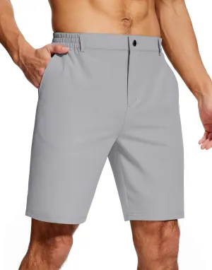 Mens Stretch Dress Shorts 9 Inch Lightweight Quick Dry Hiking Golf Shorts for Men Casual Outdoor Work 3 Pockets