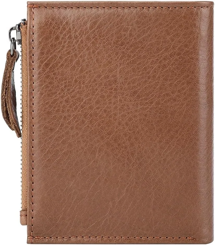 Men's Wallet Zipper Wallet Men's Purse Short Wallet Wallet for Multiple Occasions