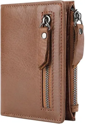 Men's Wallet Zipper Wallet Men's Purse Short Wallet Wallet for Multiple Occasions