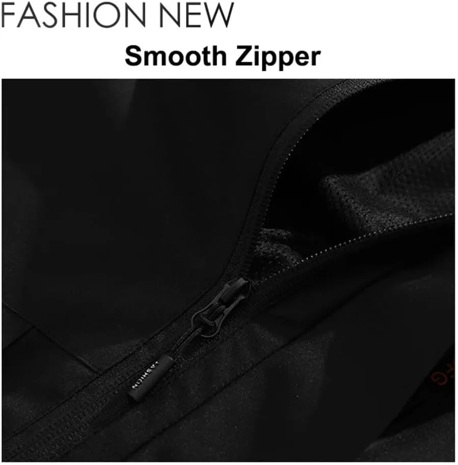 Men's Waterproof Hiking Jackets Windproof Windbreaker Coat Breathable Fishing Camping Trekking Jacket