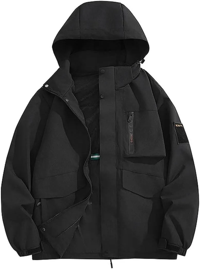 Men's Waterproof Hiking Jackets Windproof Windbreaker Coat Breathable Fishing Camping Trekking Jacket